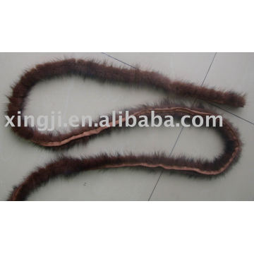 Mink Fur piping for clothing trimming